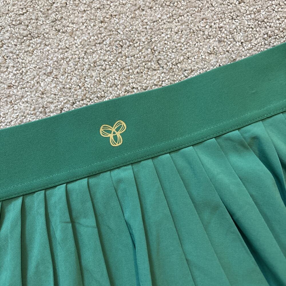 Aritzia Golden Pleated Pull-On Skort w/ Pockets Green Women’s Sz S Tennis Skirt - Picture 9 of 9